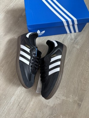 Adidas Samba OG Black White Gum Größe UK 3,5 (Junior) | IE3676 | Brandneu