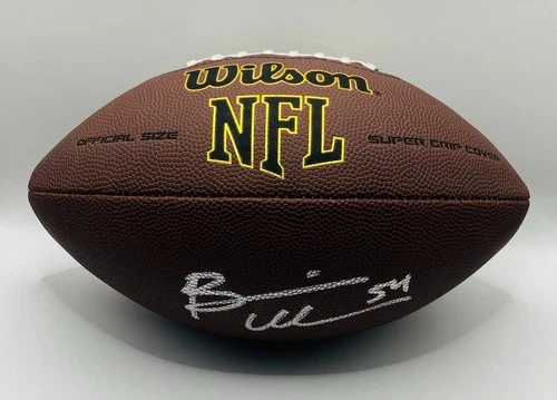 Brian Urlacher Signed Football With Player Holo COA (Bears)