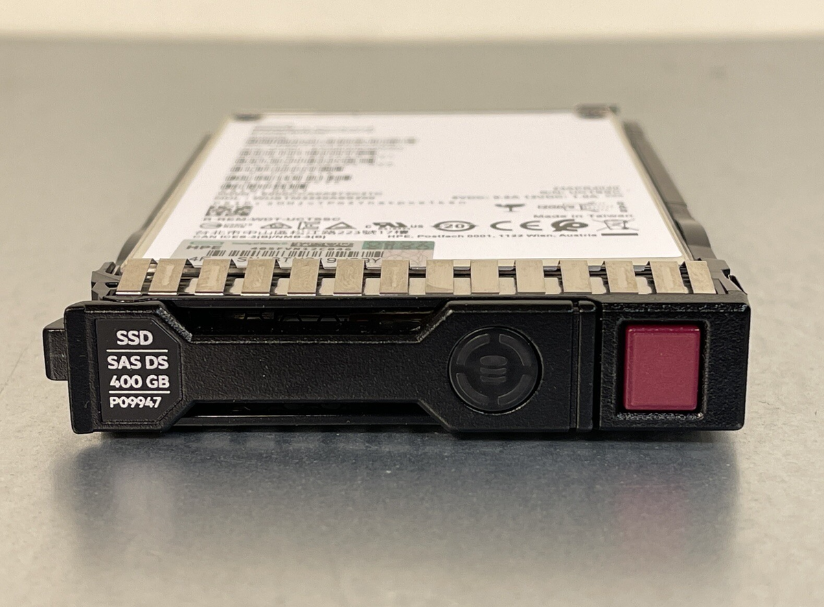 HPE 400GB SAS 12G WI SFF 2.5 SSD SC 7PBW 10DWPD Write Intensive
