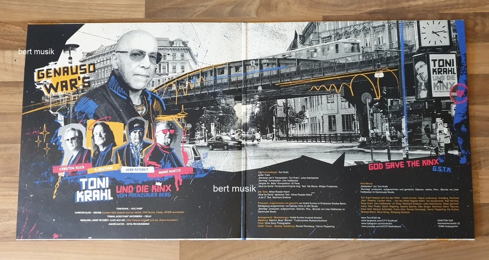 TONI KRAHL & KINX vom Prenzlauer Berg LP Genauso war's + AUTOGRAMMKARTEN 👑 CITY - Bild 4 von 4