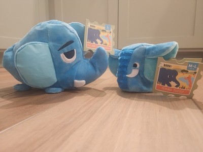 Bark Box Super Chewer: 2 Dog Toys Eucabeth Elephant & Tembo Tussle Elephant NWT