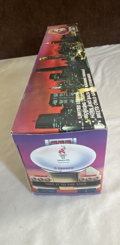 Vintage LKW Texaco 1996 Olympisches Spiel Spielzeug Tanker N I B - Bild 3 von 5
