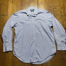 Polo By Ralph Lauren Shirt Men' 16 1/2 34/35 Long Sleeve Classic Fit Blue