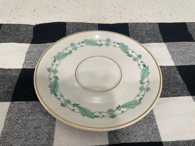 Royal Bayreuth Shamrock Saucer 6'' Germany US Zone 1945-49 Gold Trim