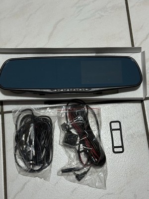 Full HD 1080P Dashcam Spiegel Rückfahrkamera 4.3'' TFT   NEU