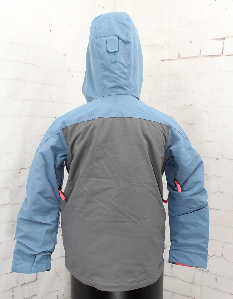 686 Hydrastash Insulated Snow Jacket, Girl's Youth Small, Steel Blue Colorblock - Image 4 of 4