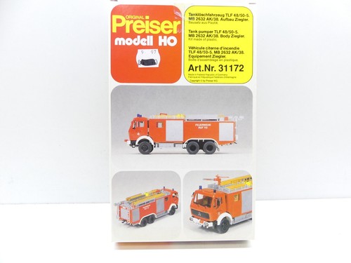Preiser H0 31172 kit vehículo cisterna TLF48/50, sin construir, NUEVO en embalaje original #67803 | Zustand: Gebraucht