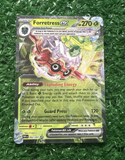 Pokemon TCG Forretress ex 002/091 SV: Paldean Fates Holo RR 270 HP (English)