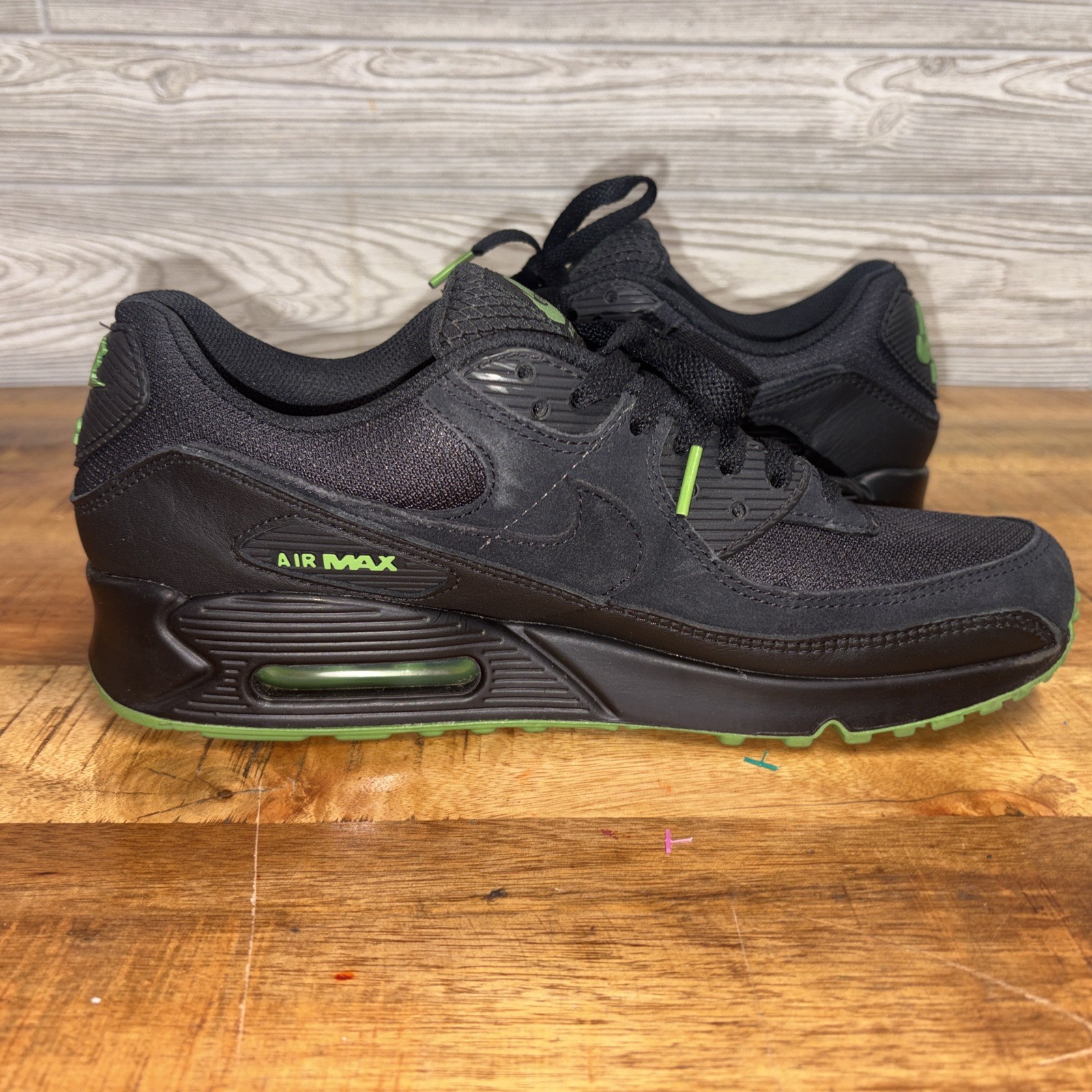 Nike Air Max 90 Black Chlorophyll - Men's Size 10 (DQ4071-005) thumbnail 9