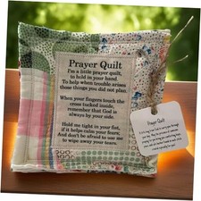 2-Pack Handmade Pocket Prayer Quilt with Cross Inside, Christian Sympathy