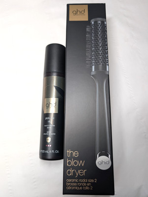 GHD Pick Me Up Root Volume Spray 120ml & The Blow Dryer Size 2 Brush - Brandneu