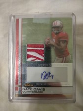 2009 Topps Finest Nate Davis Card #72 Rookie Auto Reebok Patch 172/409 49ers SP . rookie card picture