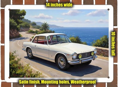 Metal Sign - 1970 Innocenti Oil Painting - 14x10
