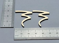 Focal Speaker Badge Logo Premium Gold Early Style Pair With Adhesive