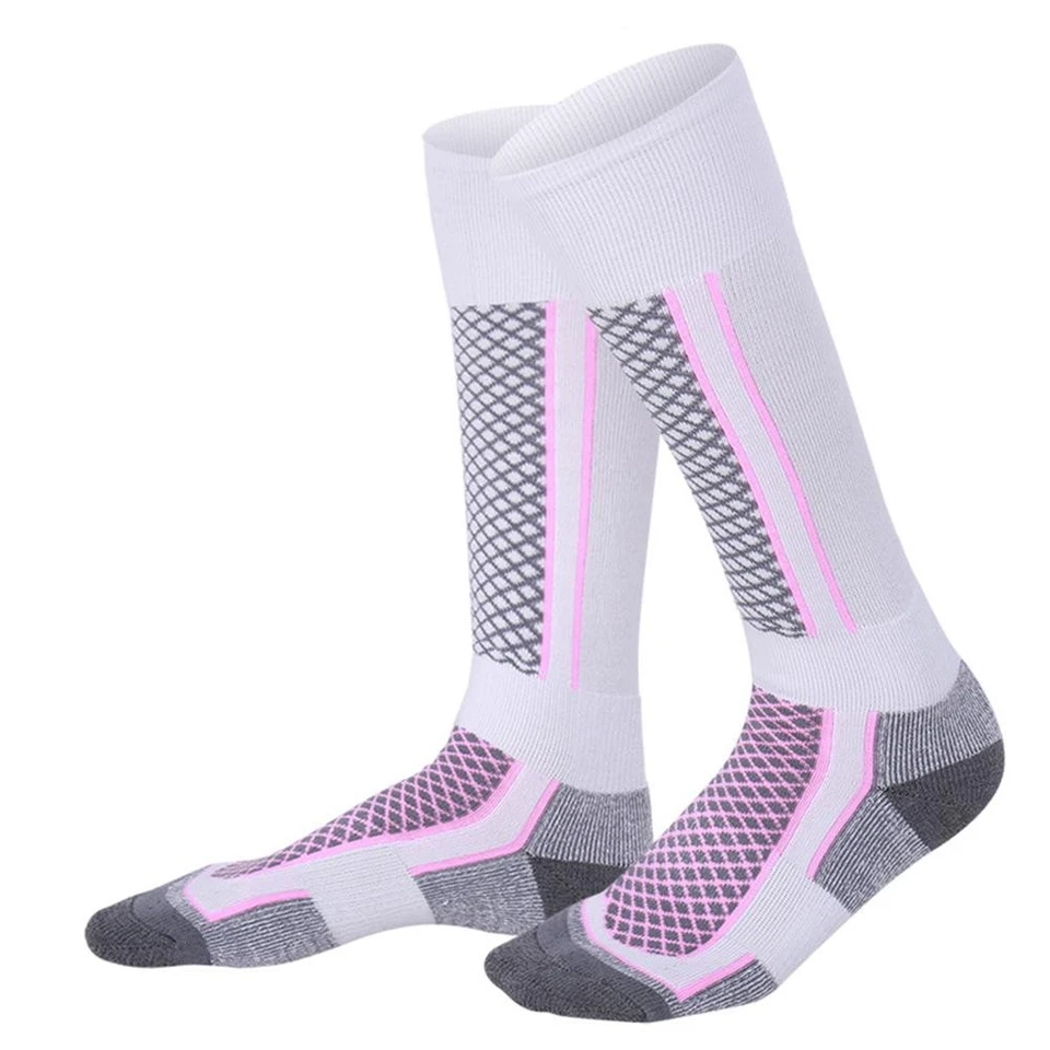 Calcetines impermeables largos cálidos transpirables para esquí espesar deportes de invierno hombres mujeres C S2N5 Foto 4 de 4