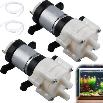 2 Stück Membranpumpe 12V: 385 DC Wasserdruck Membranpumpe, 1-2 L/min Mini 