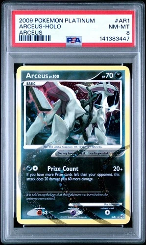 2009 Pokemon Platinum Arceus Holo AR1 Arceus PSA 8 NM-MT