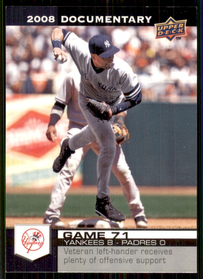 2008 Upper Deck Documentary #2281 Derek Jeter New York Yankees