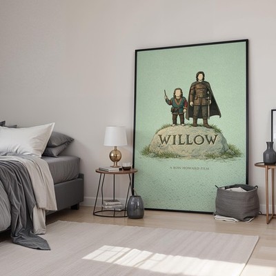 Willow Minimal Film Kunstdruck | Filmposter | Leinwand & gerahmt