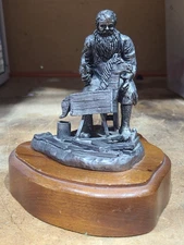 Michael Ricker RB Pewter, Santa Claus Workshop, Wood Horse - Limited 170/500