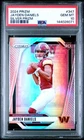 JAYDEN DANIELS 2024 PRIZM SILVER ROOKIE RC #347 PSA 10 GEM MINT! COMMANDERS NFL!