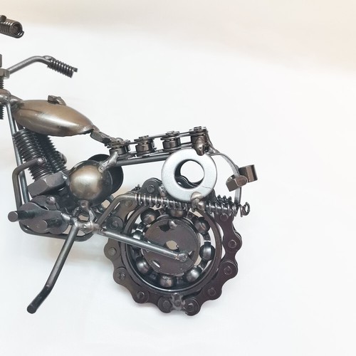 Collectible Motorbike Model Metal Dirt Bike Motorcycle Sculpture Home Bar Decor - Picture 23 of 24