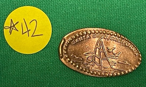 RETIRED The Mystery Spot - Santa Cruz, CA - COPPER Pre-1982 Smashed Penny