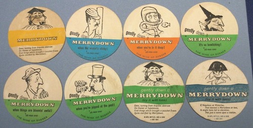 Vintage Merrydown Mead x 8 Beer Mats - 第 1/2 張圖片