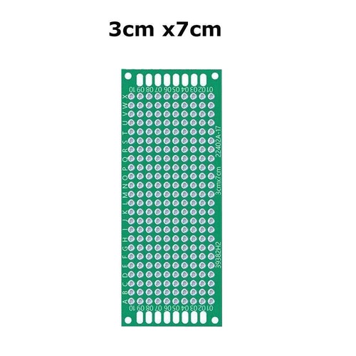 Scheda prototipo universale doppio lato PCB circuito stampato protoscheda protoscheda fai da te saldatura - Foto 8 di 10