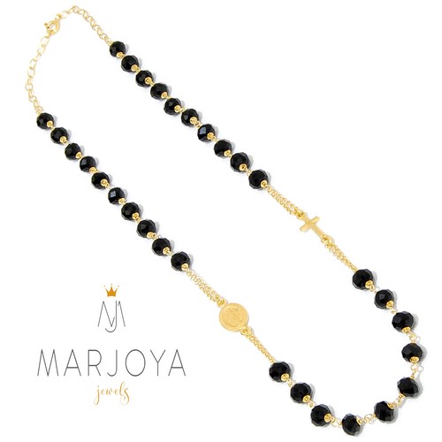 Rosario in argento 925 dorato,rosè,collana girocollo,swarovski colorati 6 mm - Imagen 48 de 113