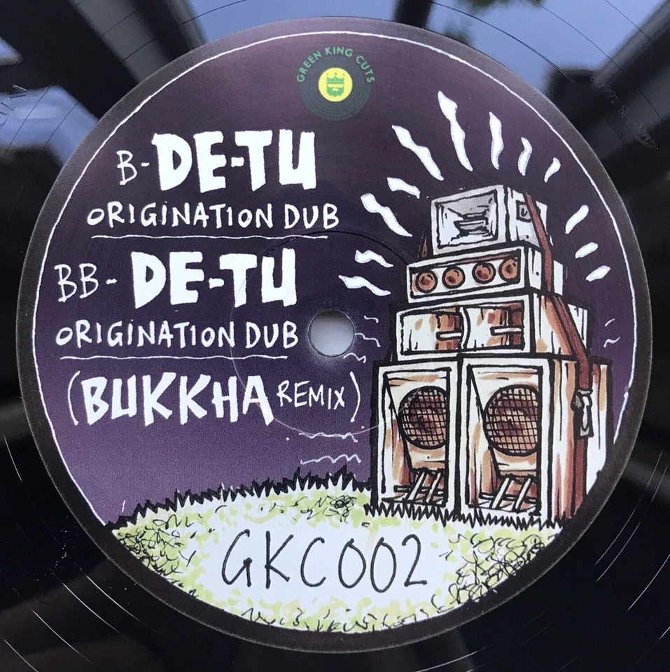 DE-TU / BUKKHA - Bun Down Babylon - 12" Vinyl 2019 Green King Cuts DUBSTEP / DUB Foto 2 de 3