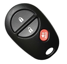 Best Replacement Keyless Entry Remote Alarm 3 Button Fob For Toyota Sequoia BLK
