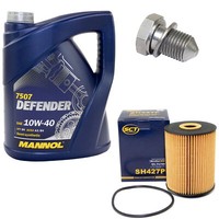 MotoröL ÖLfilter SH427P 10W40 5Liter + ÖLablassschraube FüR Audi Q7 VW Sharan