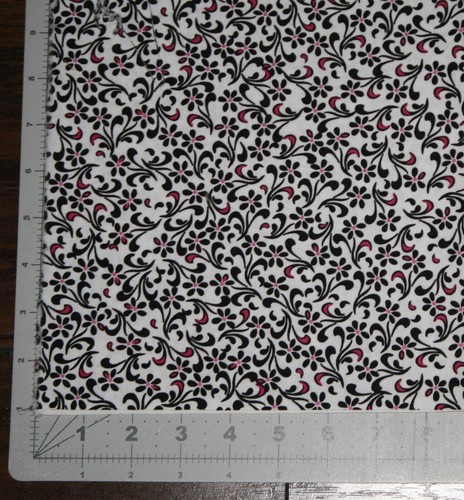 cotton quilting fabric jo ann back hot pink floral 19" piece - Picture 2 of 4