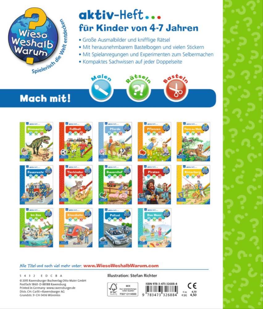 Thumbnail - Ravensburger 32688 Wieso? Weshalb? Warum? Aktiv-heft Zoo