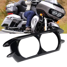 Black Headlight Cover Bezel Fairing For Harley Davidson Road Glide 2015-19 WO