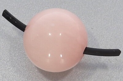  Mashan Jade rosa Kugel Schmuck Edelstein Anhänger gebohrt 18mm - 18G112