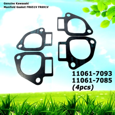 4 Genuine Kawasaki 11061-7093 11061-7085 Manifold Gasket FR651V