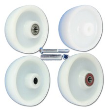  Rad Rad Polyamidrad Kunststoffrad Ersatzrad Transportrad mit Montageset