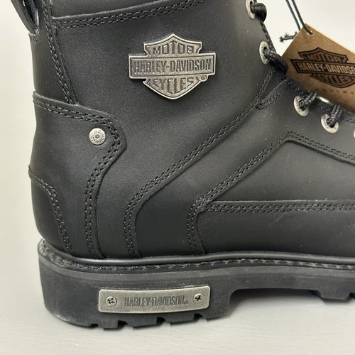 Harley-Davidson Abercorn Leather Men’s Motorcycle Riding Boots Black Sz 11 - Picture 9 of 12