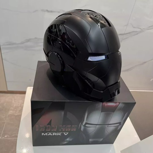 AUTOKING Iron Man MK5 1:1 Helmet Wearable Voice-control Mask Cosplay Black Ver. - Picture 11 of 21