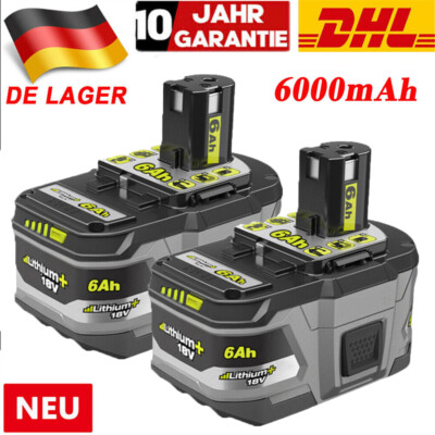 NEU Für for Akku 18V 6,0AH Lithium One Plus RB18L50 P108 RB18L40 P104