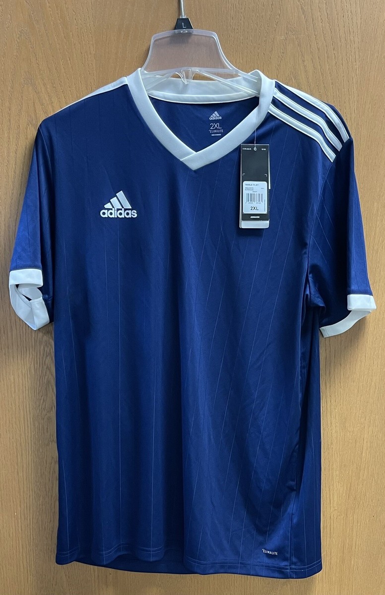 ADIDAS Sz 2XL Climalite Soccer Training Jersey Shirt Kids Cobalt