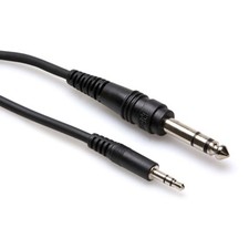 Hosa CMS-105 Stereo Interconnect 3.5 mm 1/8" TRS to 1/4 inch TRS Cable Wire 5ft
