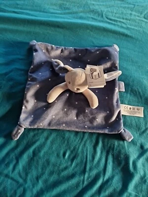 Doudou Plat Lapin Bleu Etoile SIMBA TOYS NICOTOY KIABI Neuf - Photo 1/2