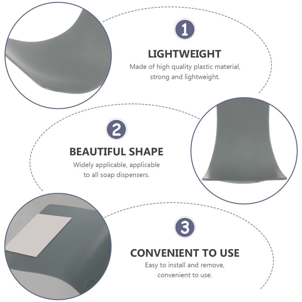 Electric Soap Dispenser Holder Wall Mount Drip Tray Wash Water eBay