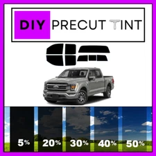 DIY PreCut Nano Carbon Window Tint Kit Fits 21-24 Ford F-150 ALL Windows