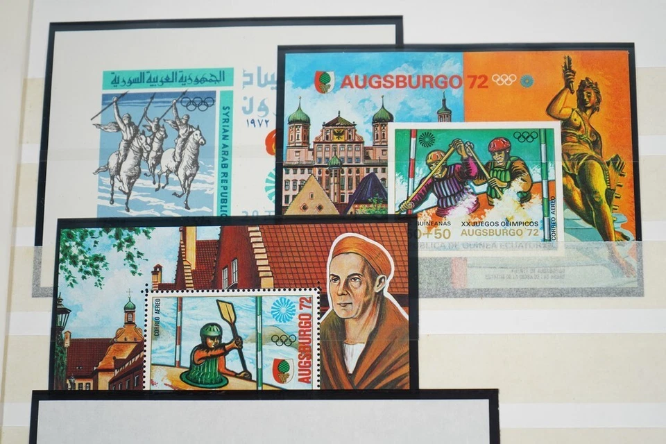 COLECCIÓN DE 2 ÁLBUMES OLÍMPICOS MUNDIALES DE 80+ HOJAS Y 225+ SELLOS EN SU MAYORÍA COMO NUEVO Foto 2 de 4