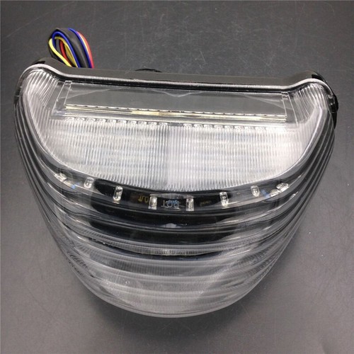 Clear LED Tail Brake Turn Signal Light For Kawasaki Ninja ZX12R 2000-2005 - Picture 4 of 10