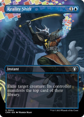 NM Borderless Reality Shift, Commander Masters, Magic the Gathering, 634